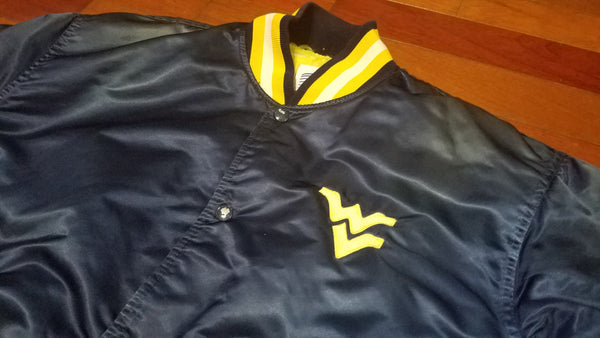 MENS - vtg University of west Virginia satin jacket sz XL