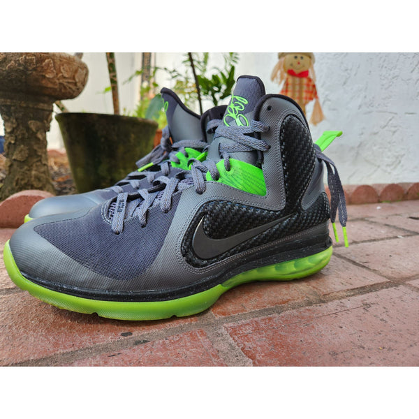 Nike Lebron 9 IX Dunkman Size 11 Dark Grey Volt King James Basketball 469764 006