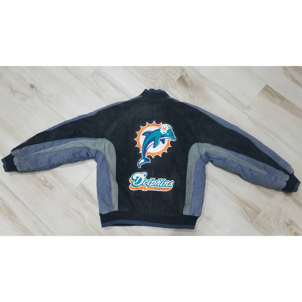 Mens vintage Miami Dolphins NFL zipper jacket