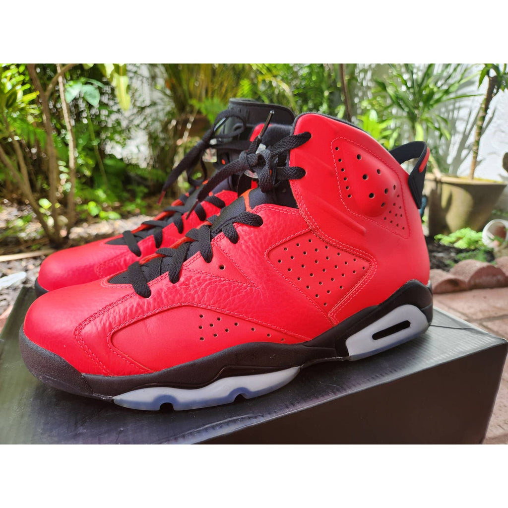 Air Jordan 6 Retro Infrared 23 Toro Mens Sneakers 384664-623 Size 10.5