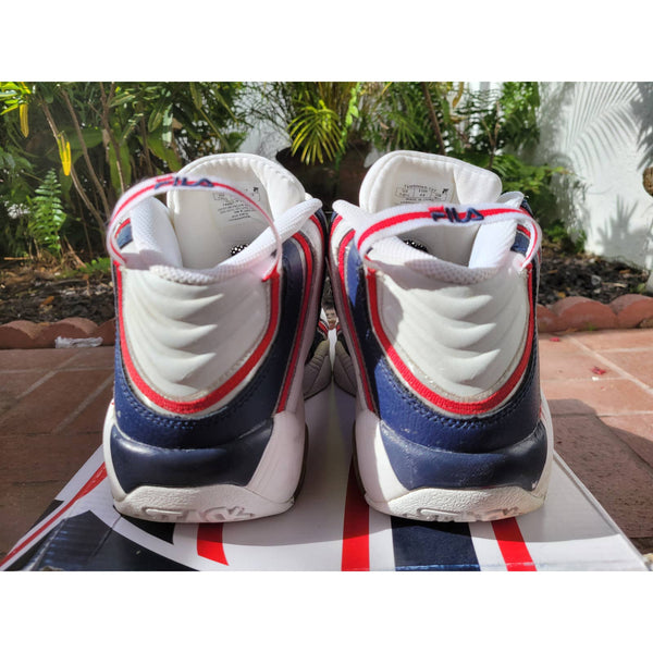Men's Fila Stackhouse retro OG color way white red blue sneaker size 10.5