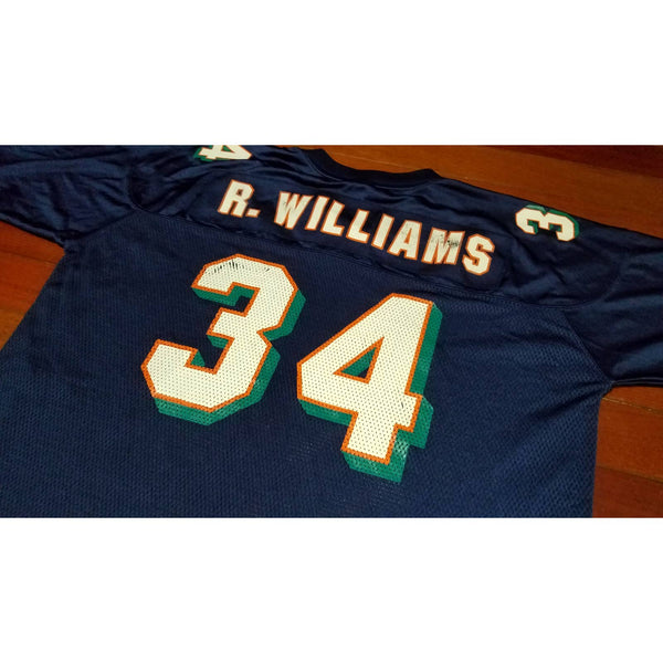 vtg Mens Reebok Miami Dolphins Ricky Williams NFL football jersey