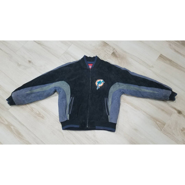 Mens vintage Miami Dolphins NFL zipper jacket