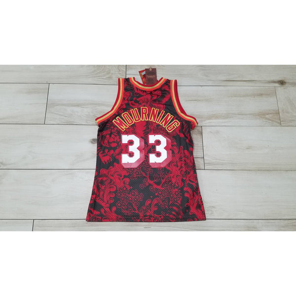 Men's Mitchell & Ness Miami Heat Alonzo Mourning NBA Basketball jersey