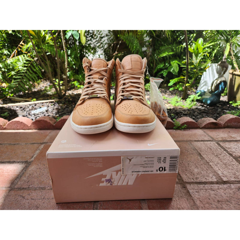 Nike Air Jordan 1 Pinnacle Vachetta Tan Sail 705075 201 Size 10.5 Brown LUX