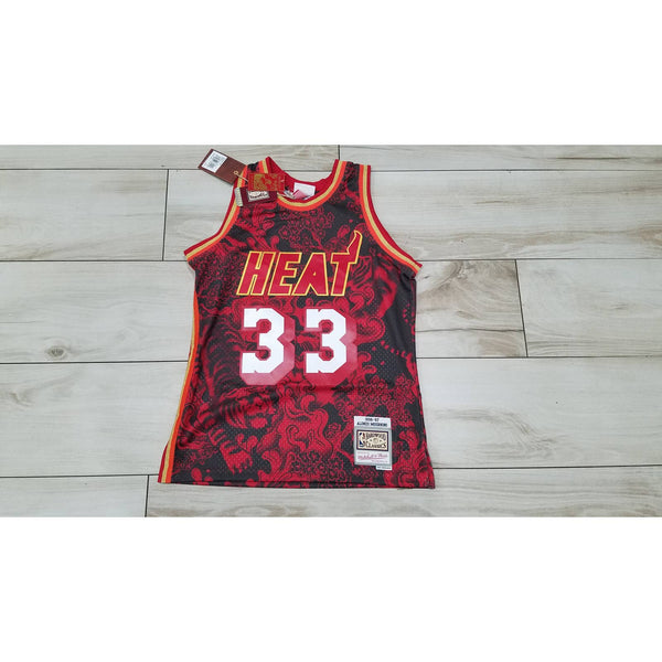 Men's Mitchell & Ness Miami Heat Alonzo Mourning NBA Basketball jersey