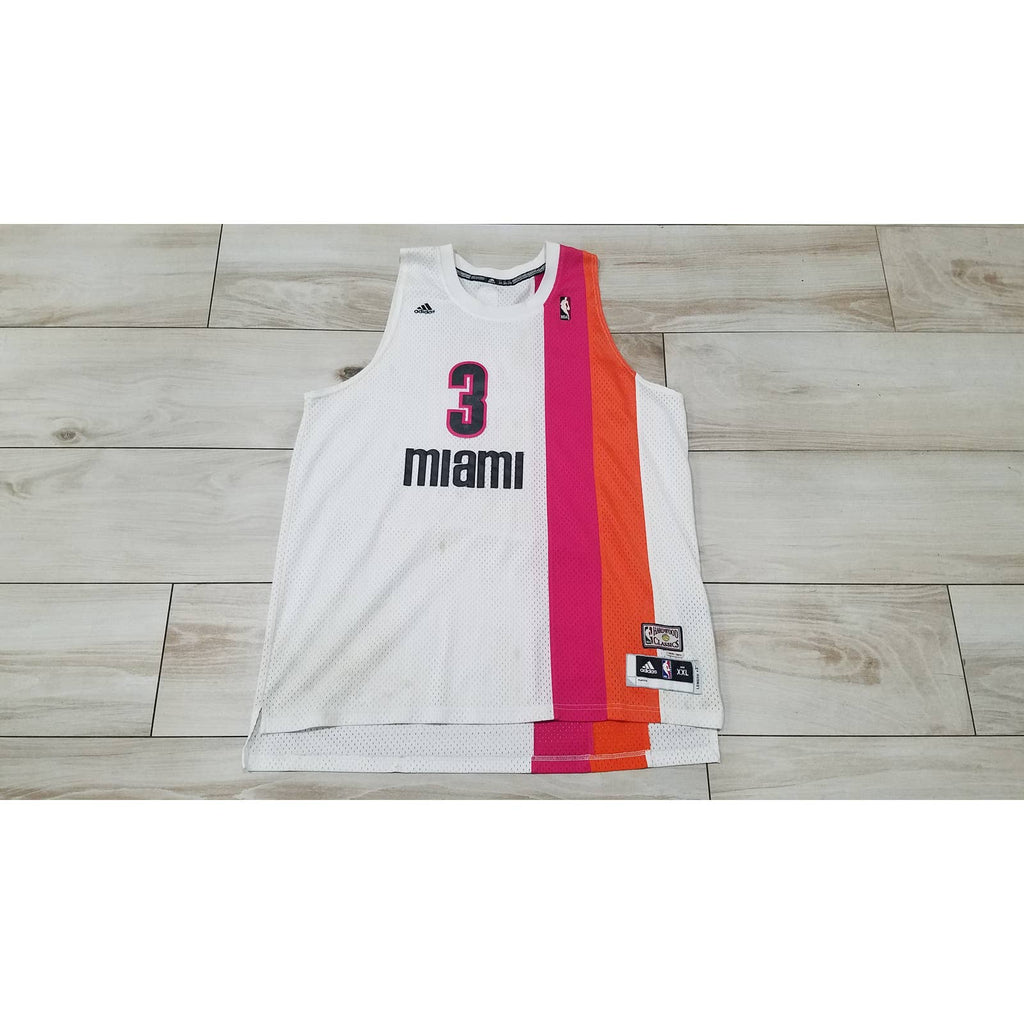Mens Reebok Miami Heat Dwyane Wade Floridian NBA Basketball jersey XXL
