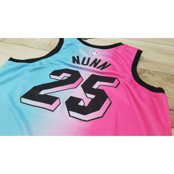 Men's Nike Miami Heat Vice Versa Kendrick Nunn NBA Basketball jersey