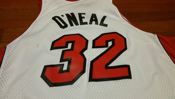MENS - Worn Reebok Miami Heat Shaq Oneal jersey sz XL