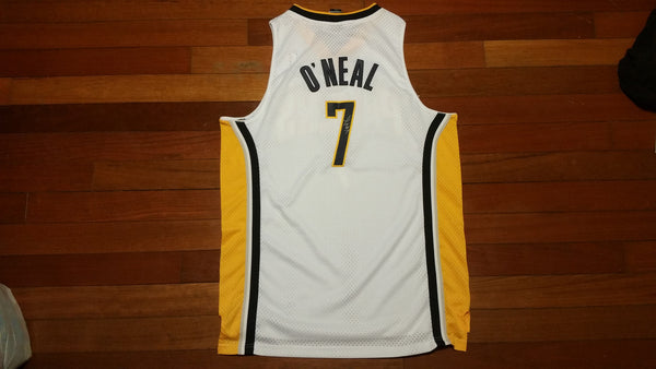 MENS - NWT vtg Reebok Indy Pacers J.Oneal signed jersey sz L