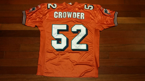 MENS - Worn Reebok Miami Dolphins Signed C. Crowder jersey sz 48