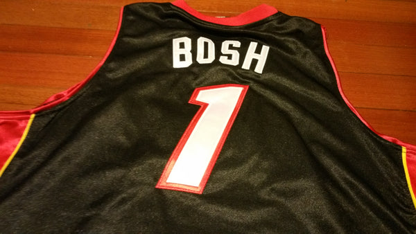 MENS - Worn Miami Heat C. Bosh jersey sz 52
