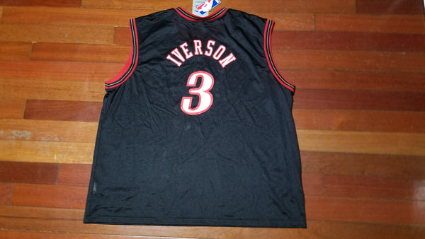 MENS - NWT Champion Sixers Iverson jersey sz 48
