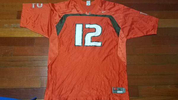 MENS - Worn University of Miami Hurricanes football jersey sz XL