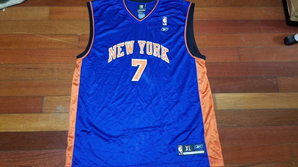 MENS - Worn vtg Reebok NY Knicks C. Frye jersey sz XL