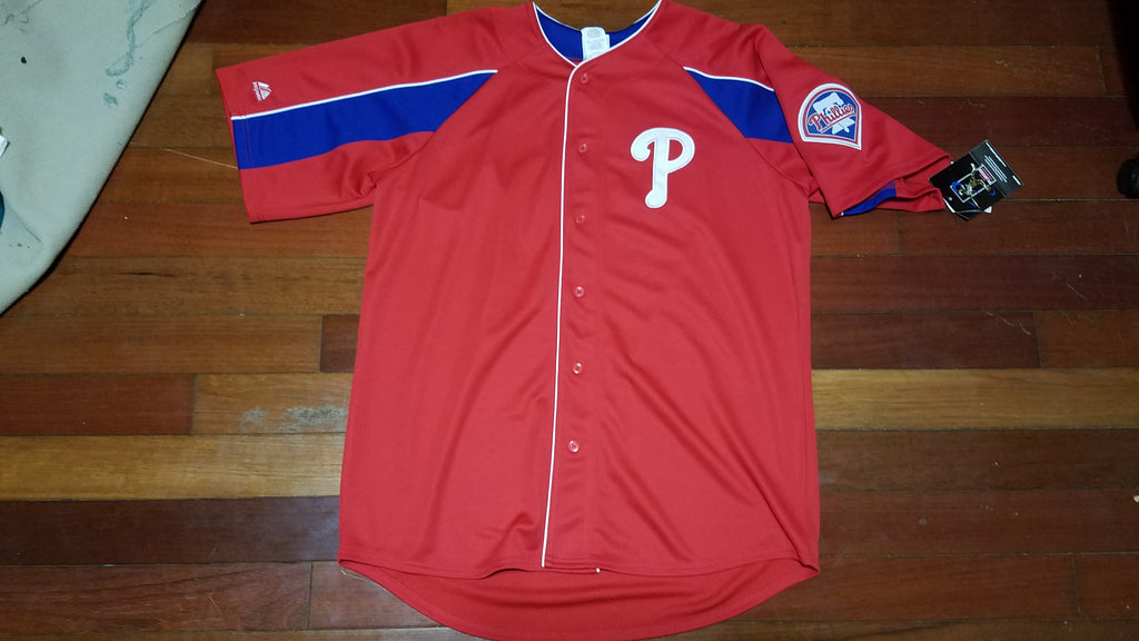 MENS - NWT Philadelphia Phillies Cliff Lee Baseball jersey sz L