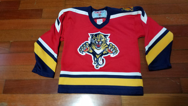 KIDS - Worn vtg FL Panthers  Hockey jersey sz S