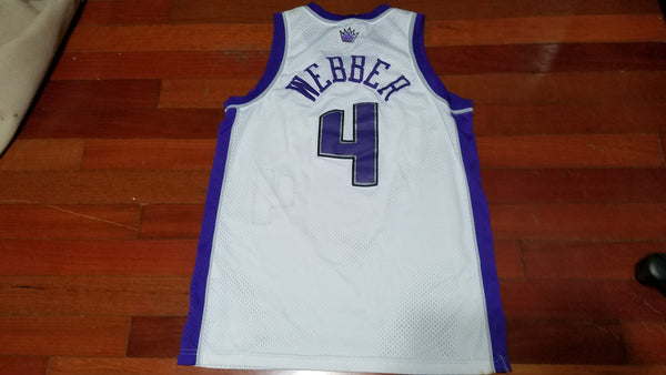 MENS - worn NBA Sacramento Kings C. Webber Jersey sz L