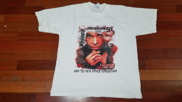 XL - Worn vtg "Prince Musicology tour" shirt
