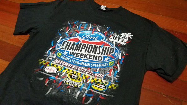 LARGE - vtg NASCAR Homestead/Miami speedway shirt