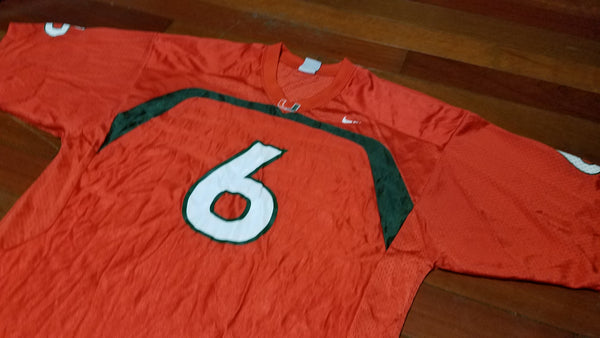 MENS - Worn University of Miami Hurricanes football jersey sz L