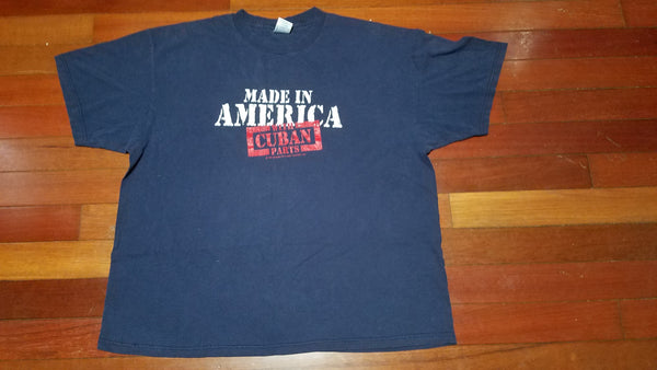 2XL - vtg Made in america with cuban parts shirt