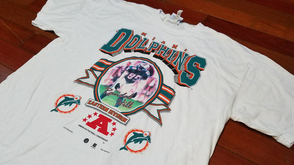 LARGE - vtg Miami Dolphins randall Hill shirt