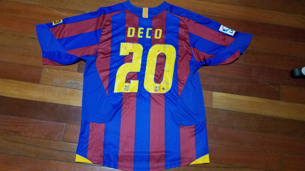 MENS - Worn vintage FCB Deco soccer jersey size XL