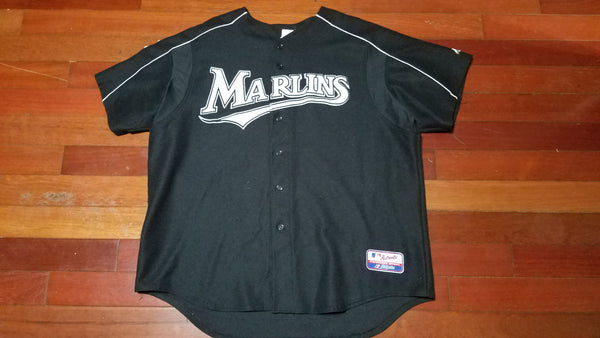 MENS - Worn FL Marlins black Baseball jersey sz 2XL