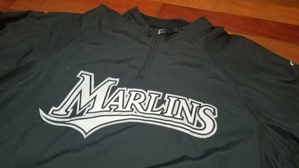 MENS - vtg Florida Marlins pullover jacket sz 2XL