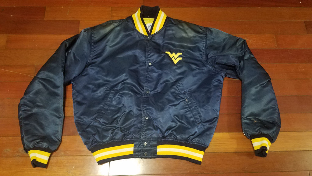 MENS - vtg University of west Virginia satin jacket sz XL