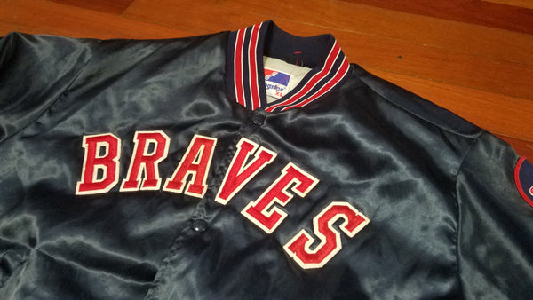 MENS - vtg Atlanta Braves satin jacket sz XL