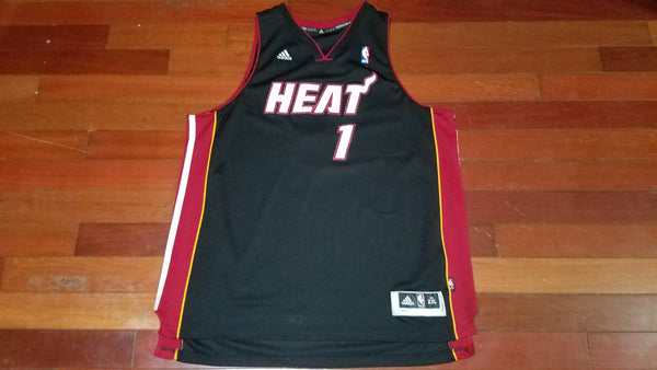 MENS - Worn Miami Heat Chris Bosh jersey sz 2XL
