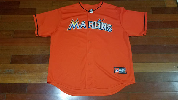 MENS - Worn Miami Marlins Baseball jersey sz 2XL