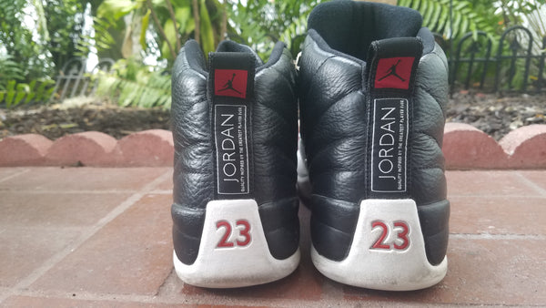 worn air Jordan retro XII playoff SZ 10