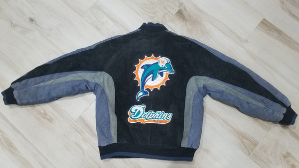 MENS - vtg Miami Dolphins jean jacket sz M