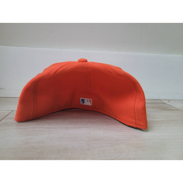 Vintage Miami Marlins MLB baseball fitted cap mens size 8 old logo Orange